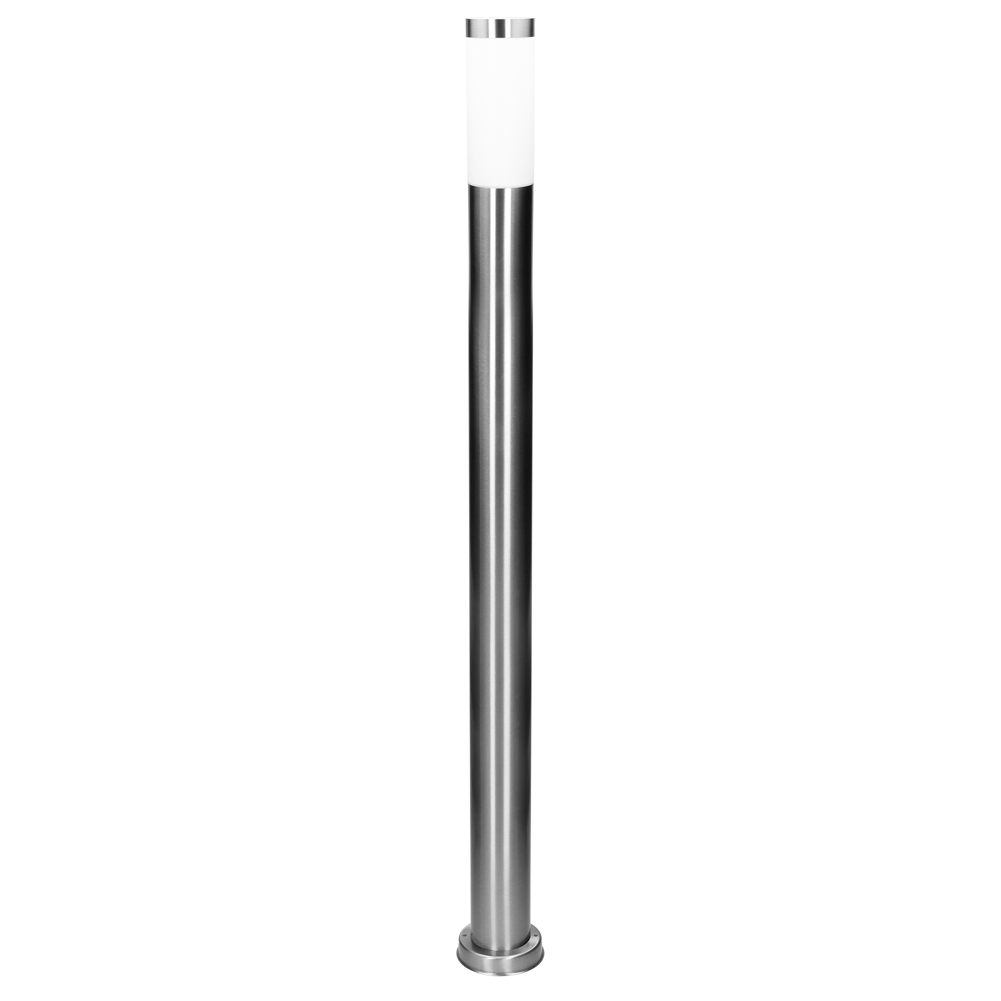 Lampe d'extérieur avec douille E27, argent, 109,5 cm, acier