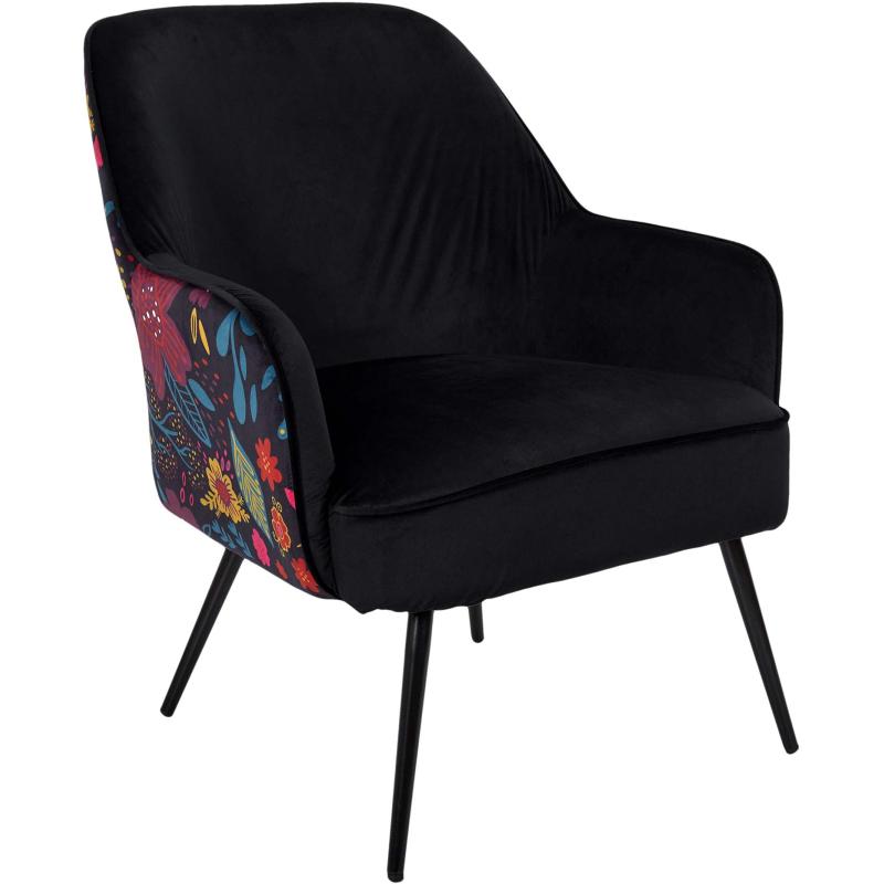 Fauteuil en tissu imprimé olga Fauteuil en tissu imprimé olga