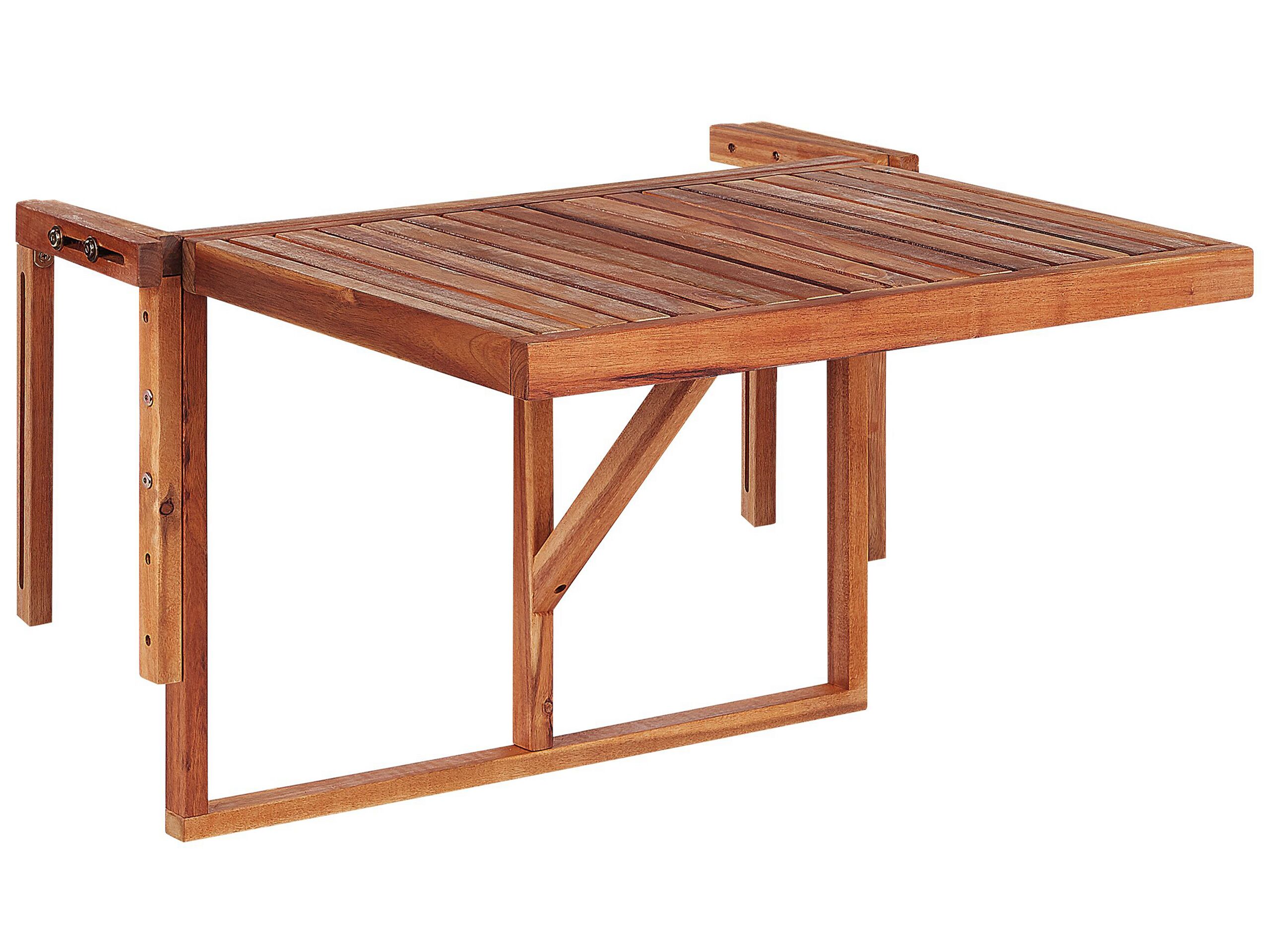 Table pliable 2 personnes en acacia bois foncé