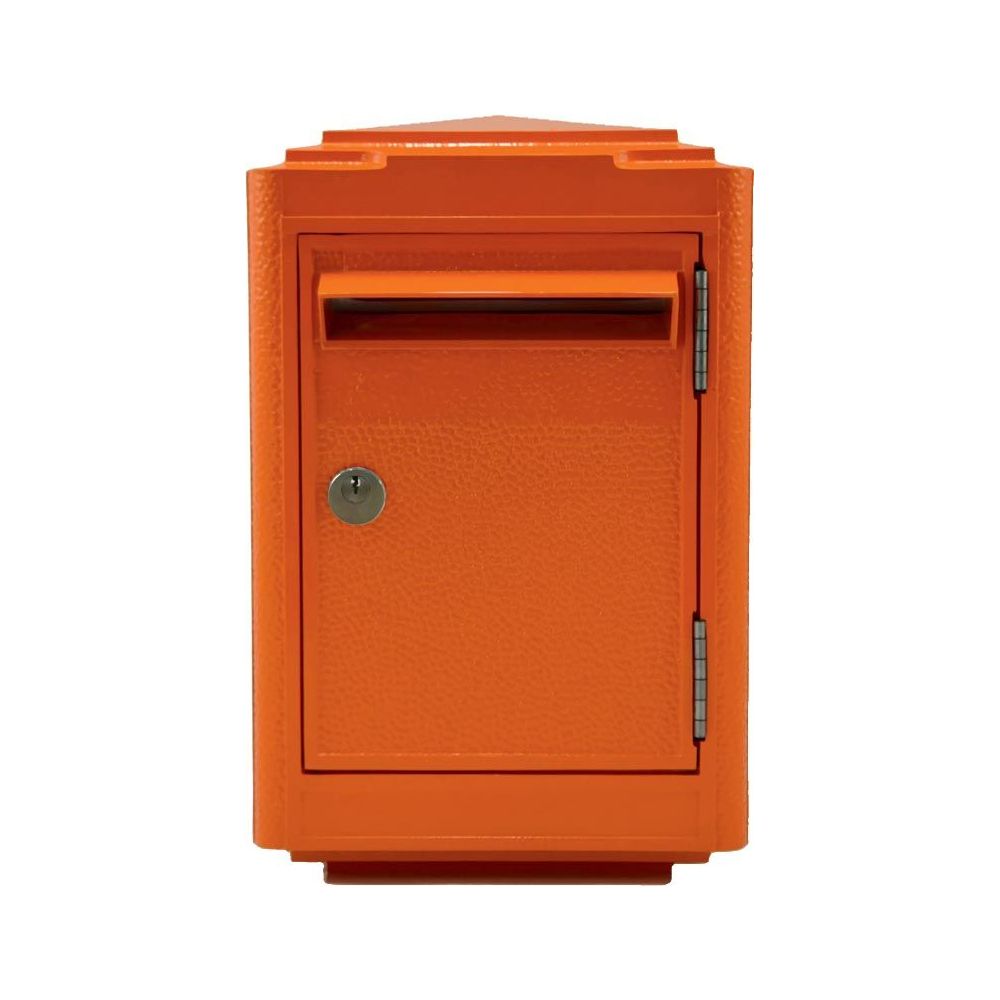 Boîte aux lettres en aluminium petit modèle 1945 orange