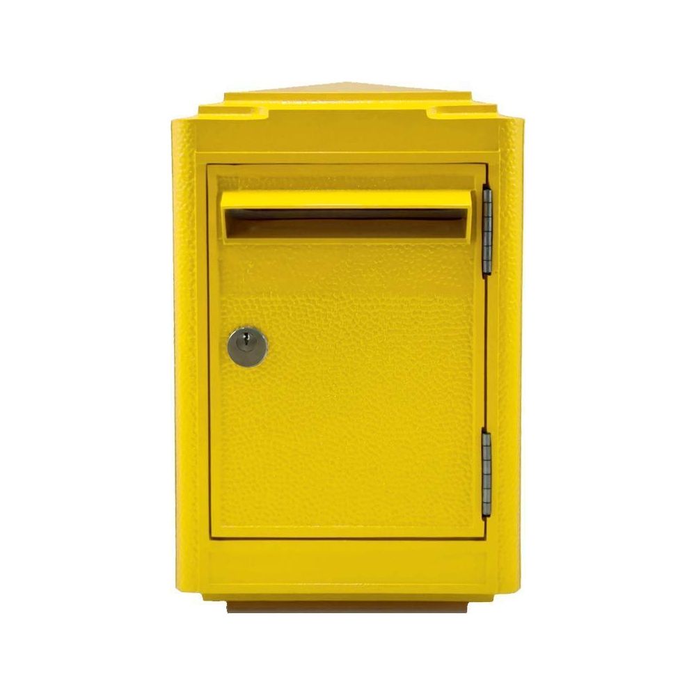 Boîte aux lettres en aluminium petit modèle 1945 jaune