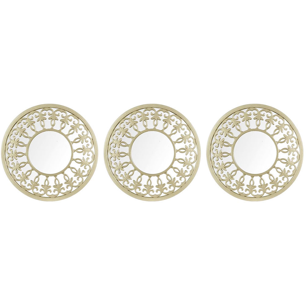 Assortiment de 3 miroirs décoratifs Assortiment de 3 miroirs décoratifs