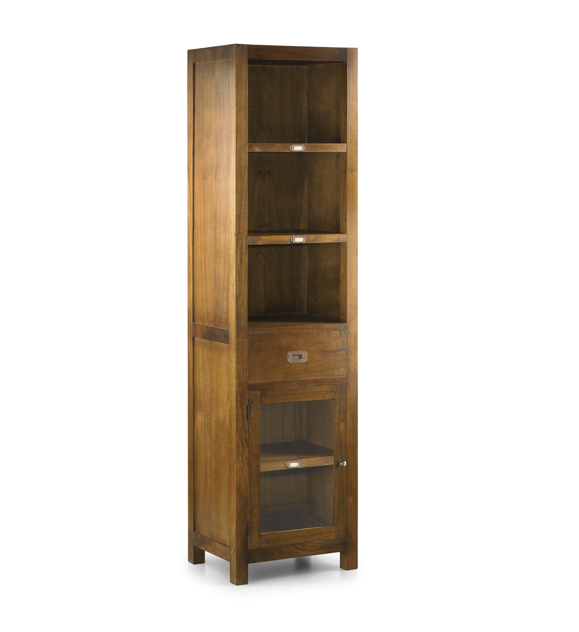 Bibliothèque en bois de mindi marron H 190 cm