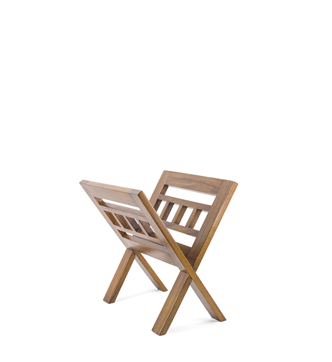 Porte-revues en bois de mindi marron L40 Porte-revues en bois de mindi marron L40