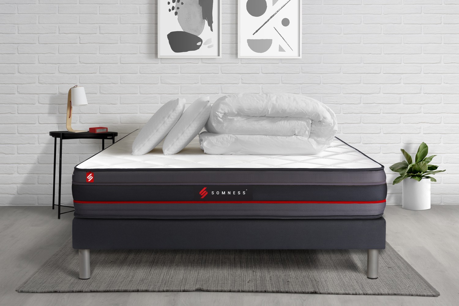 Pack matelas sommier 160x200 oreiller couette Pack matelas sommier 160x200 oreiller couette