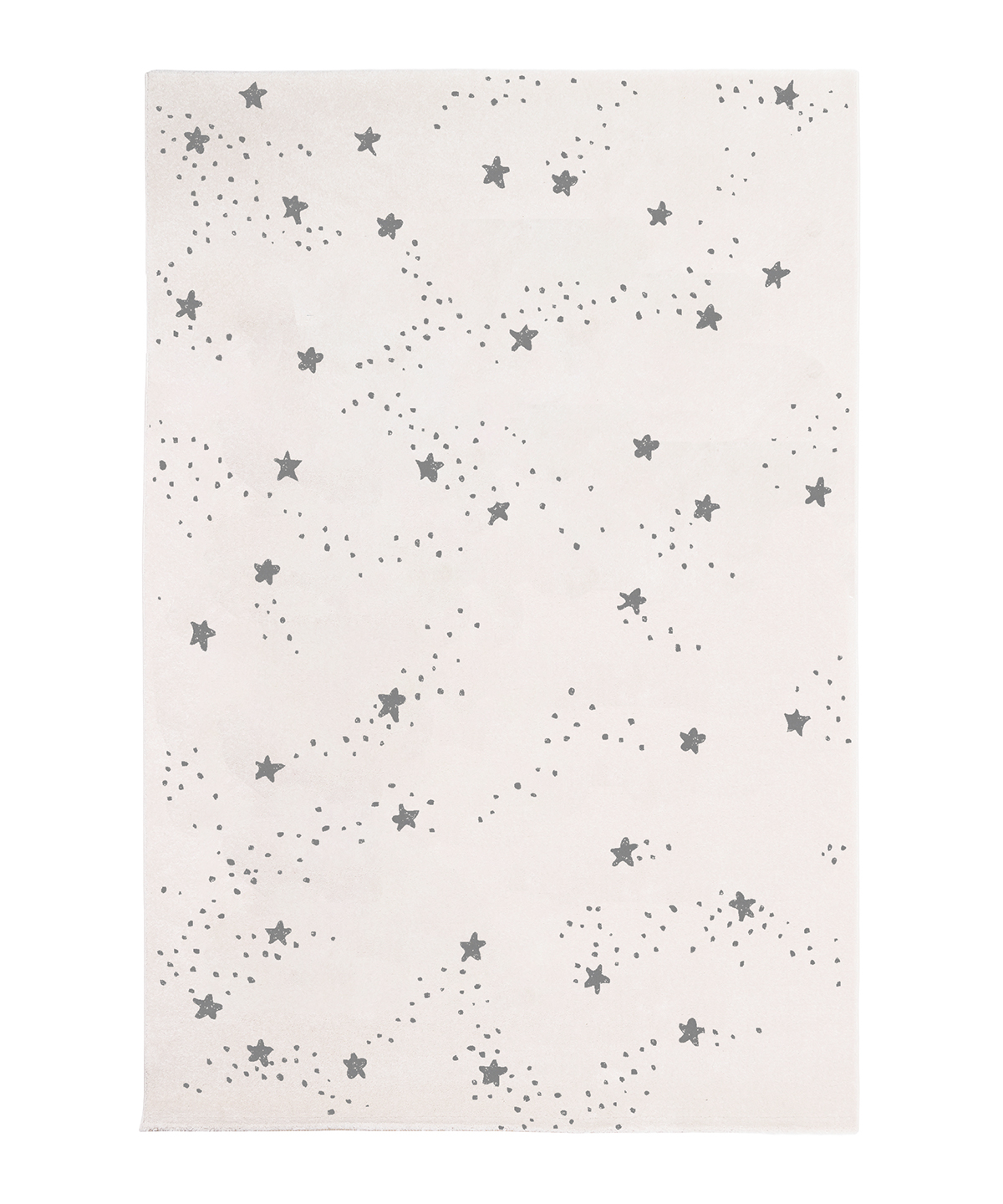 Tapis enfant constellation d'etoiles gris 80x150, OEKO-TEX®