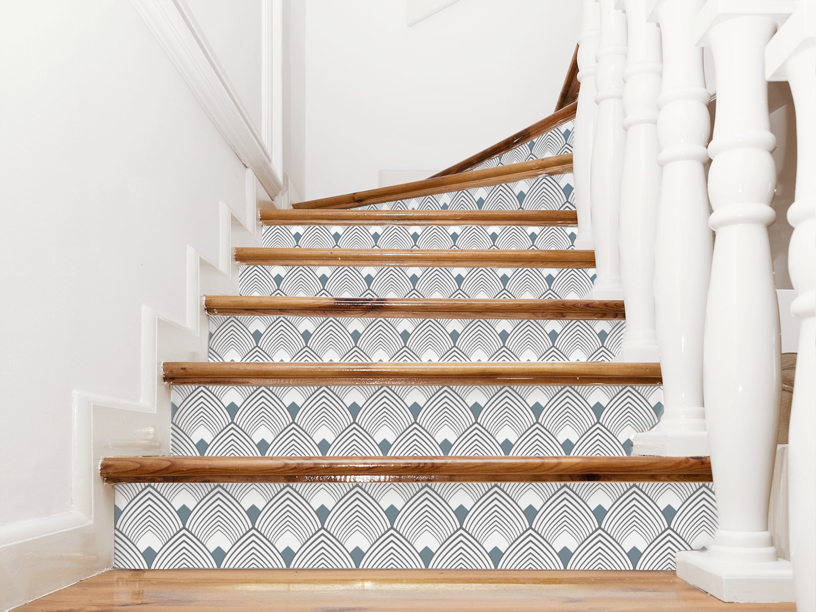 Contremarches adhésives masjestic bleu-gris 20cmx4m Contremarches adhésives masjestic bleu-gris 20cmx4m