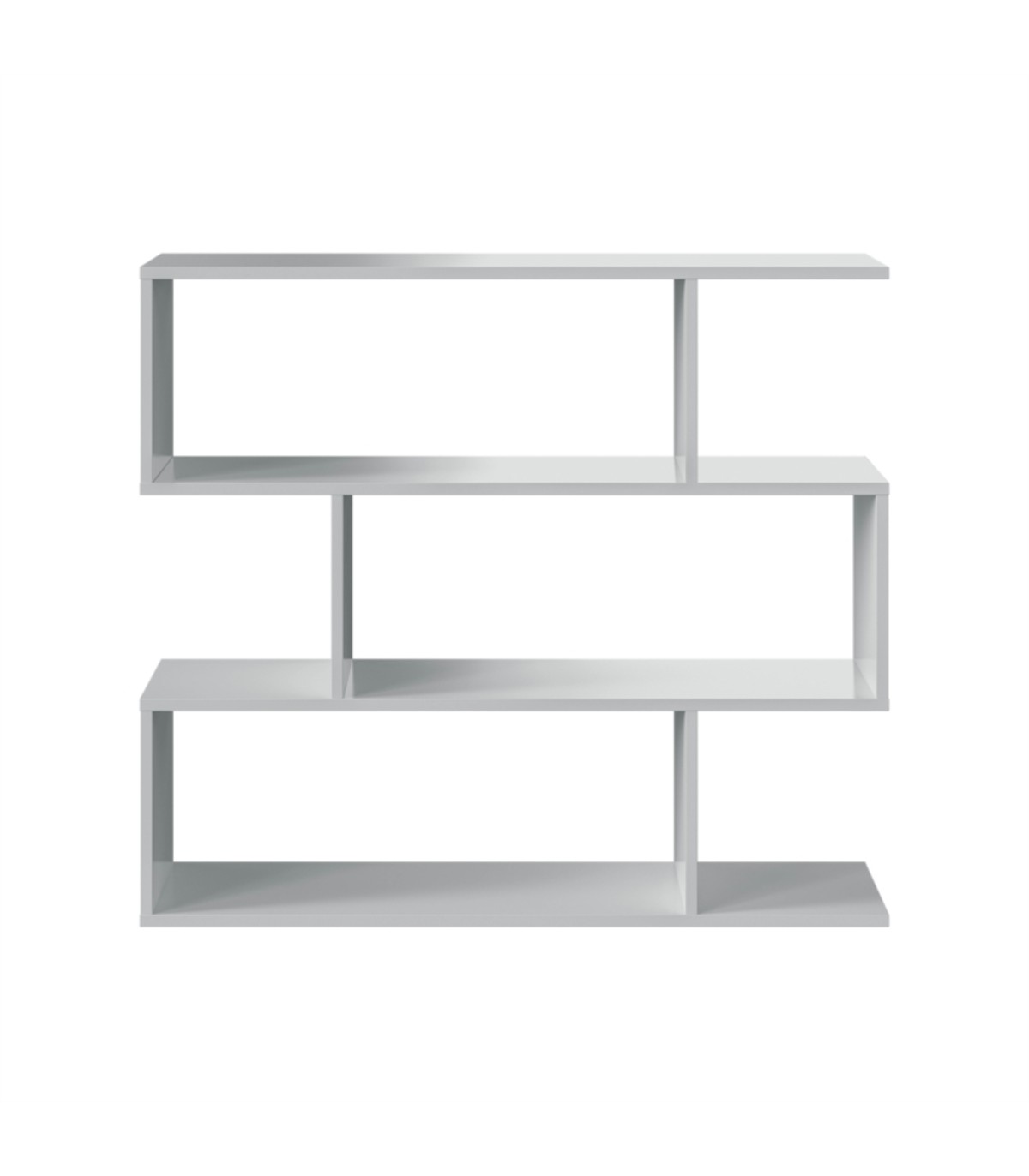 Étagère basse de 3 niveaux L110 x H97cm – Blanc