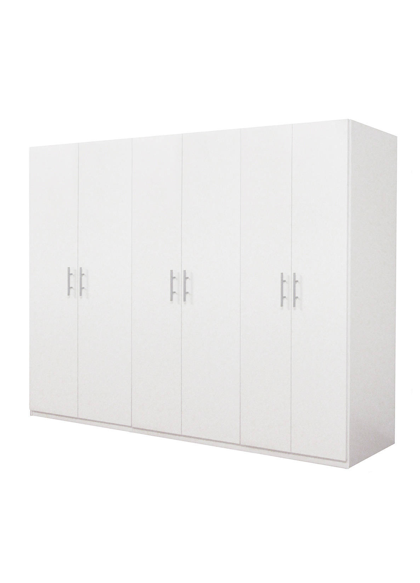 Armoire à 6 portes en bois blanc Armoire à 6 portes en bois blanc
