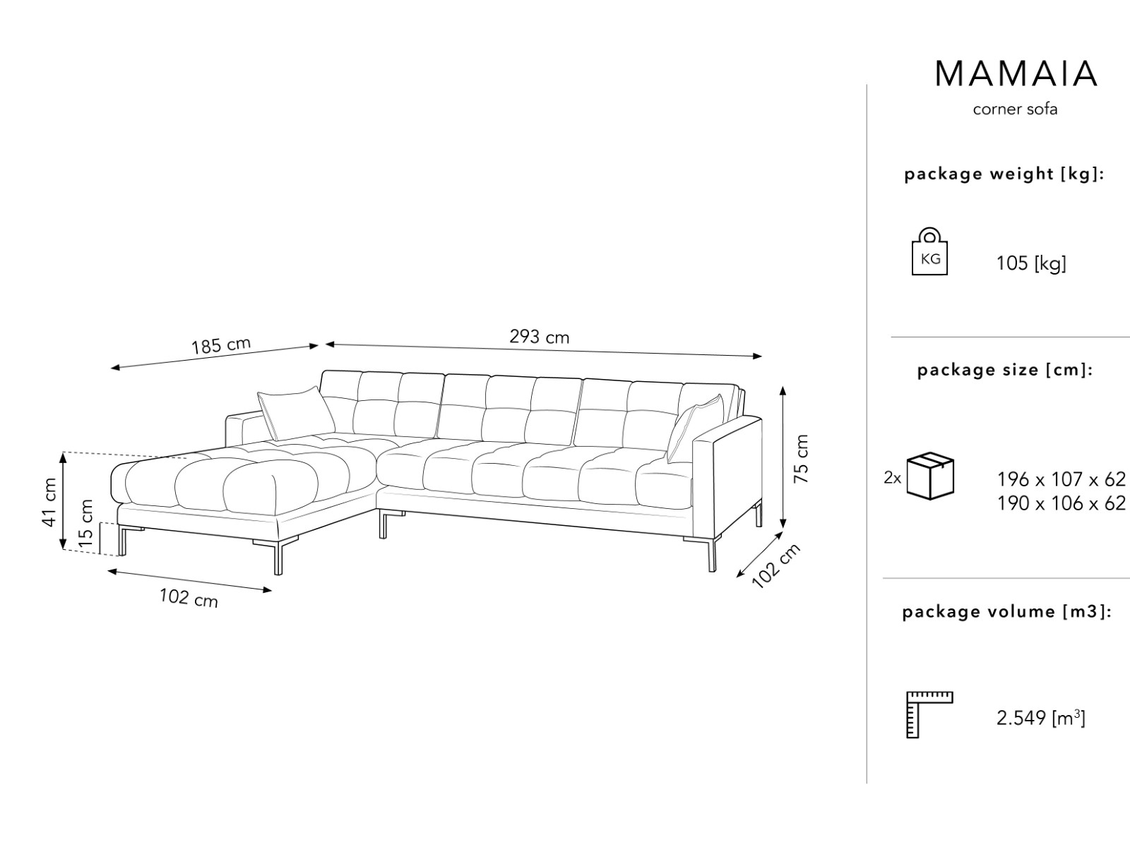 Canapé d'angle 5 places en velours vert bouteille - Vue supplémentaire 2