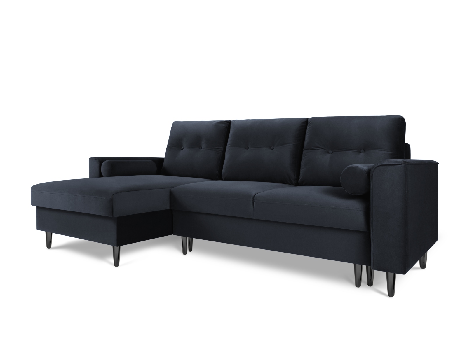Canapé d'angle 4 places Bleu Moderne Confort Promotion
