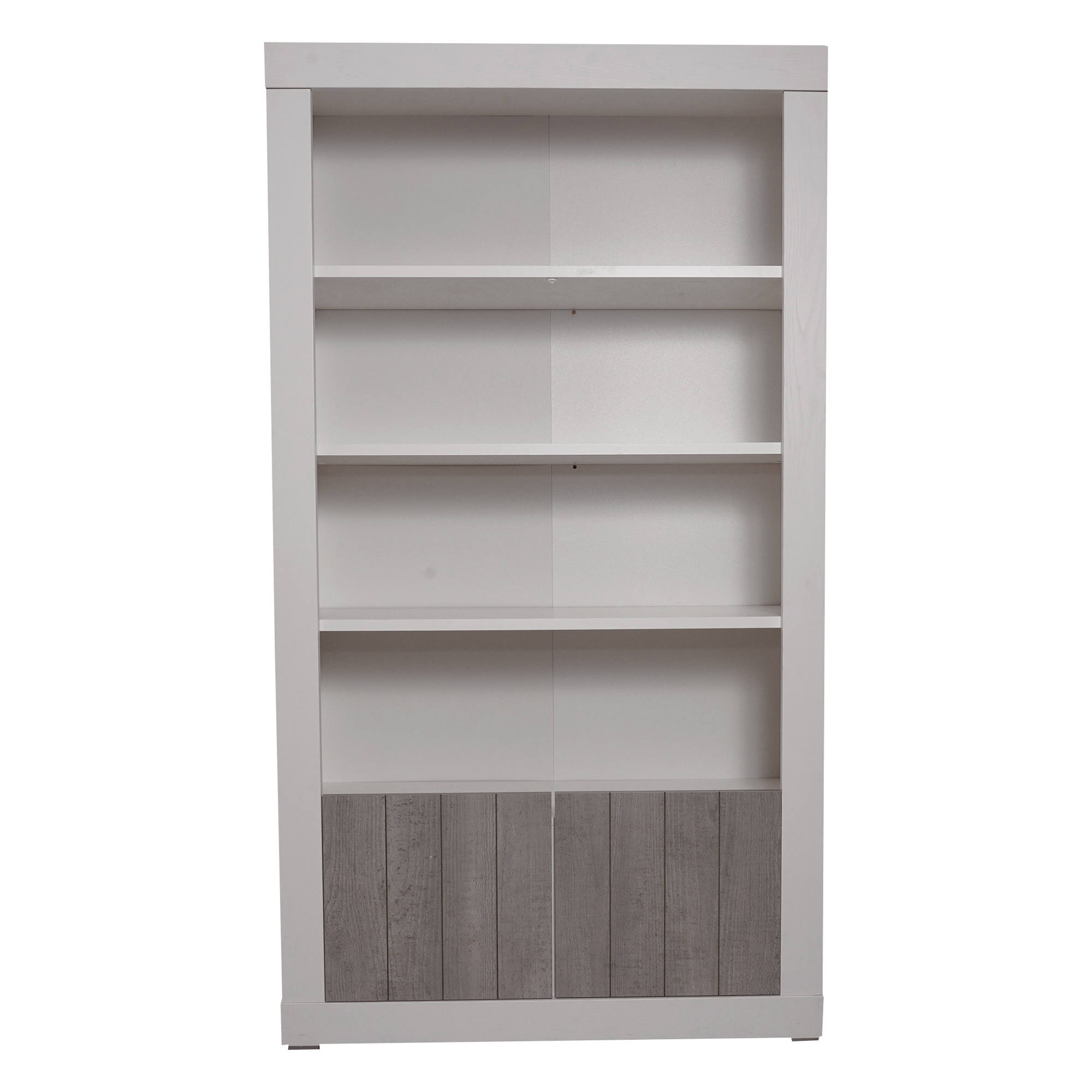 Bibliothèque effet bois blanc 105×42 cm