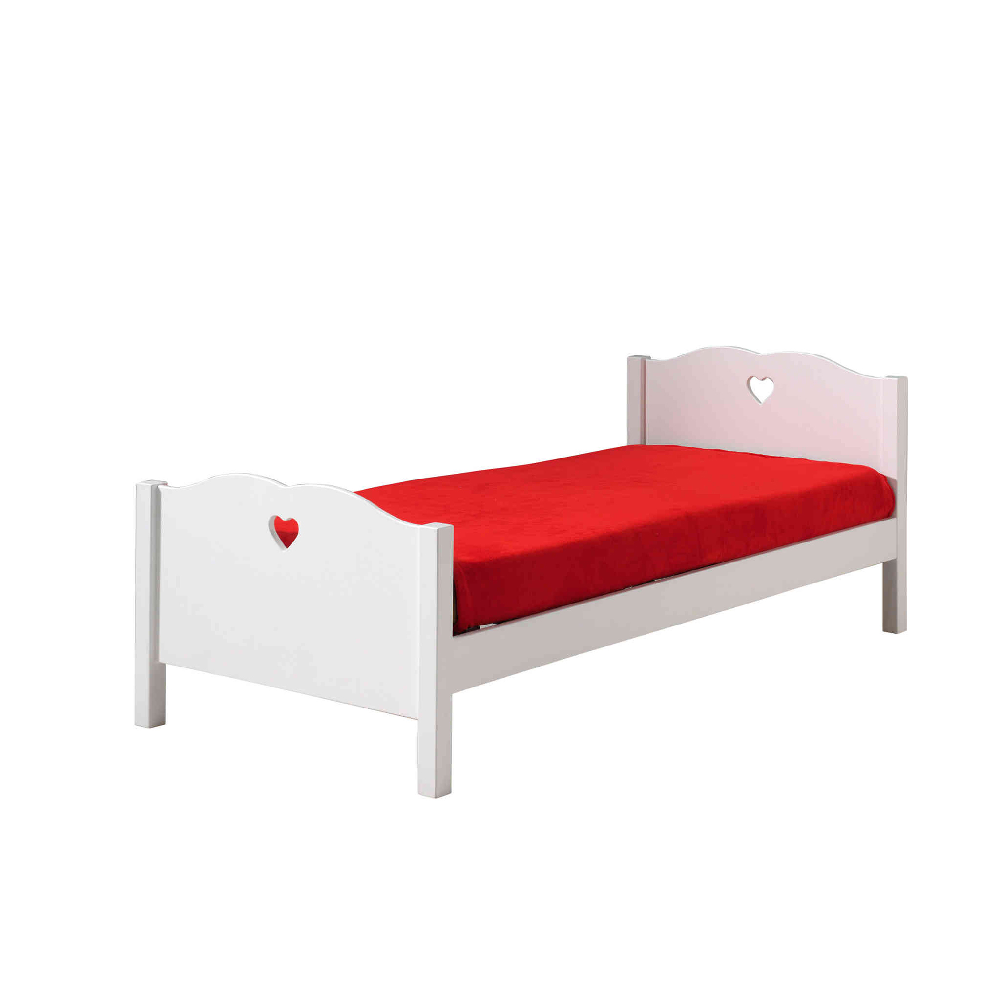 Lit en bois blanc 90x200 tiroir de lit en bois blanc