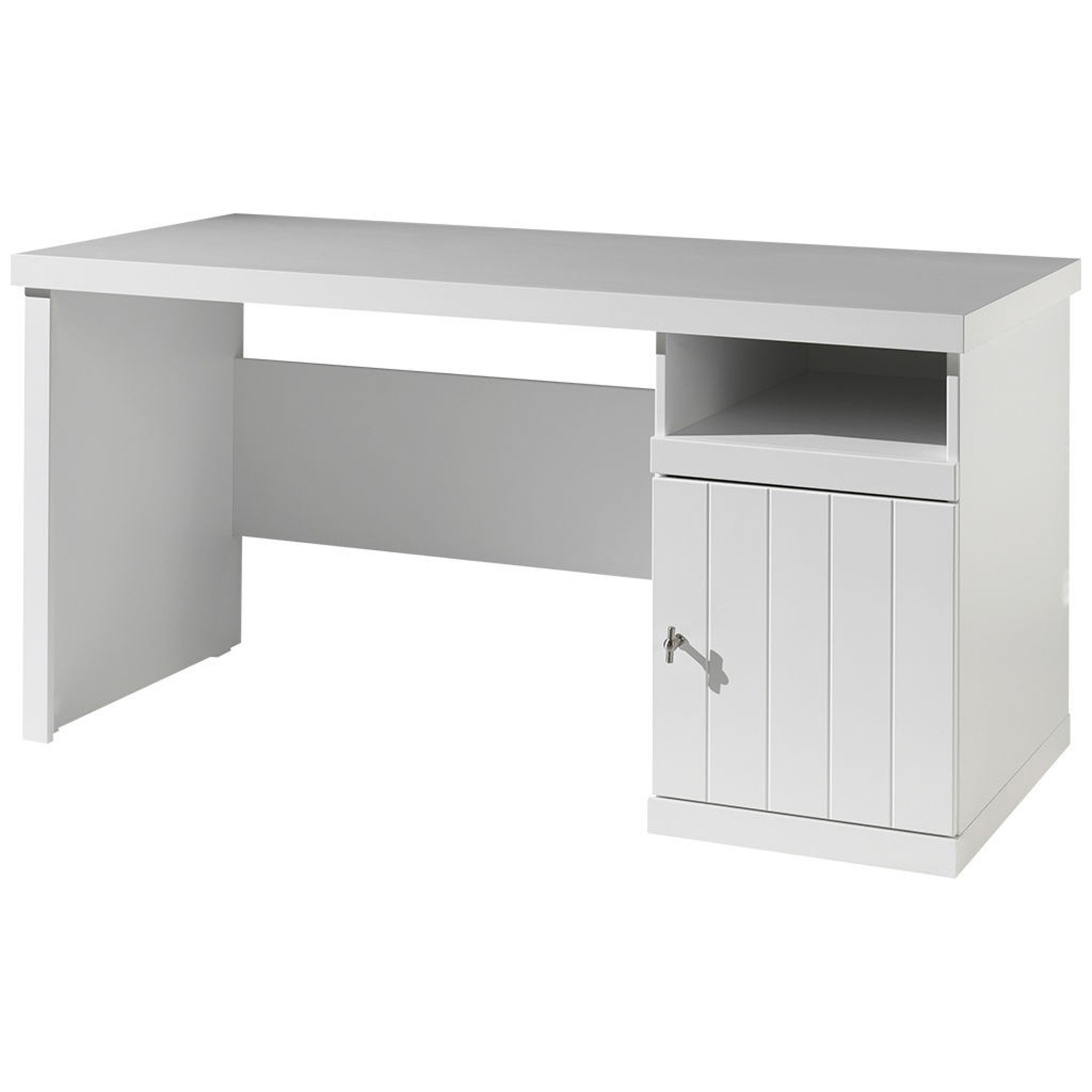 Bureau en bois blanc Bureau en bois blanc
