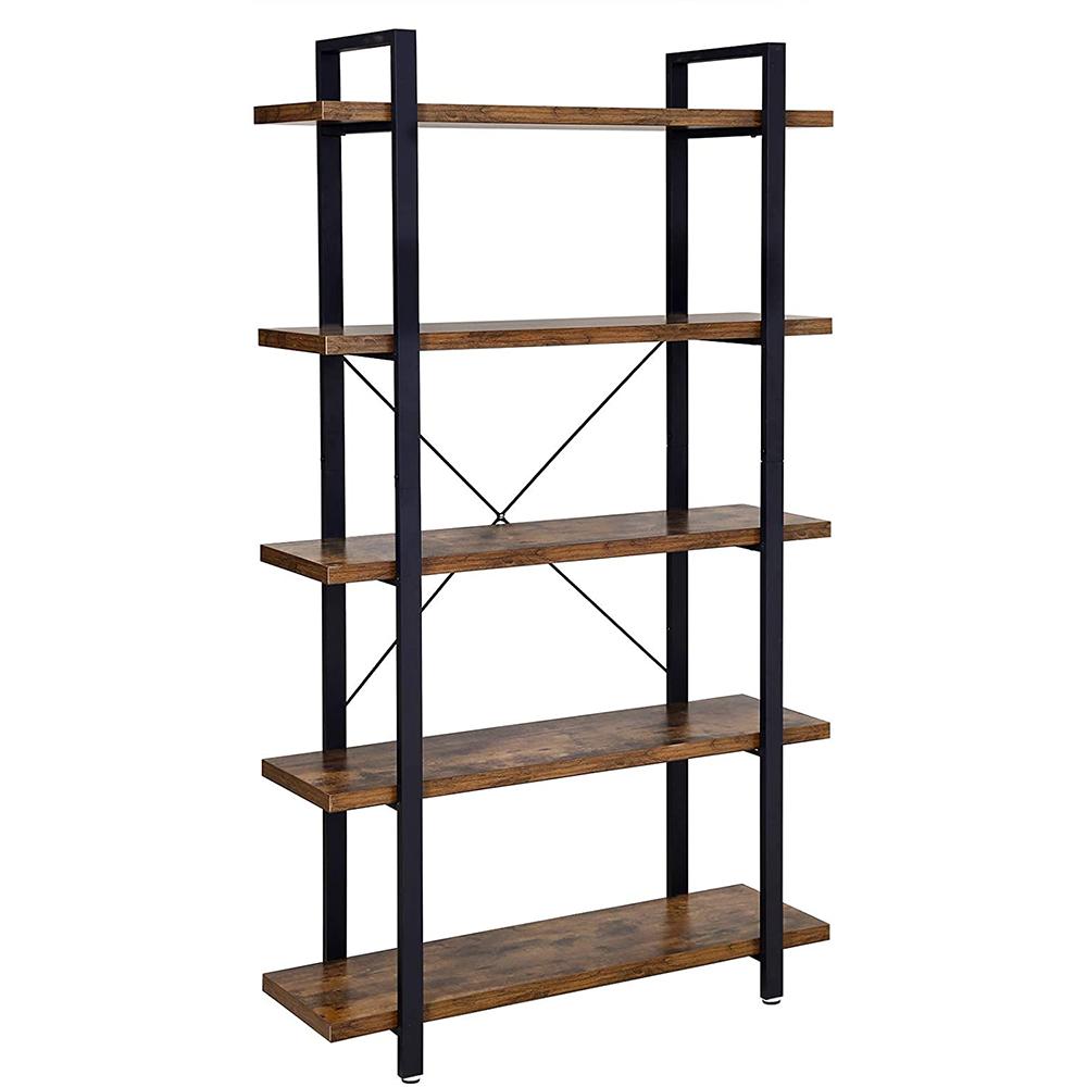 Bibliothèque Médium MDF Marron H117.5CM Bibliothèque Médium MDF Marron H117.5CM