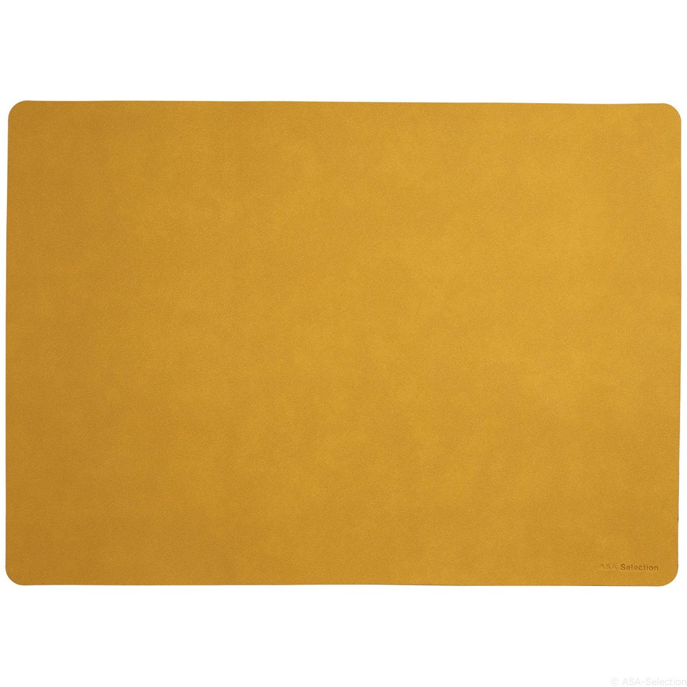 set de table cuir doux antidérapant plastique jaune
