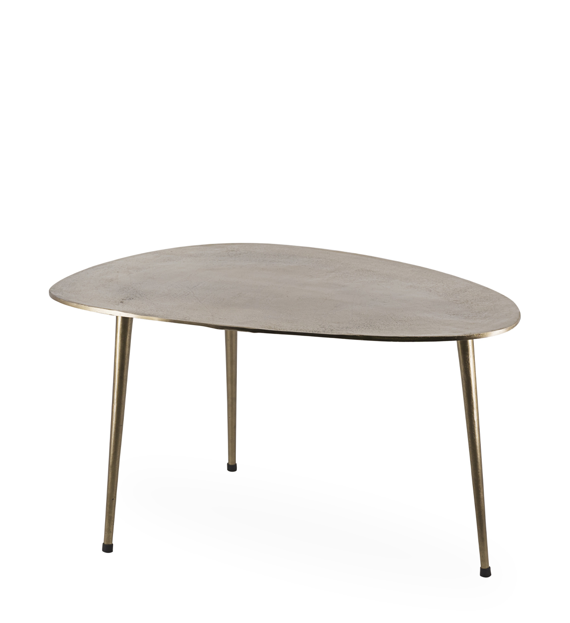 Table basse en aluminium couleur bronze vieilli L85