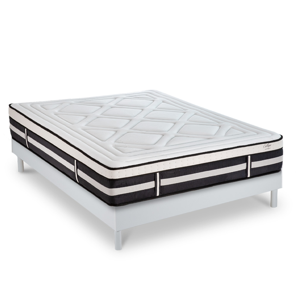 Ensemble Matelas à Mémoire de forme h28cm et sommier bois 140x190 Ensemble Matelas à Mémoire de forme h28cm et sommier bois 140x190