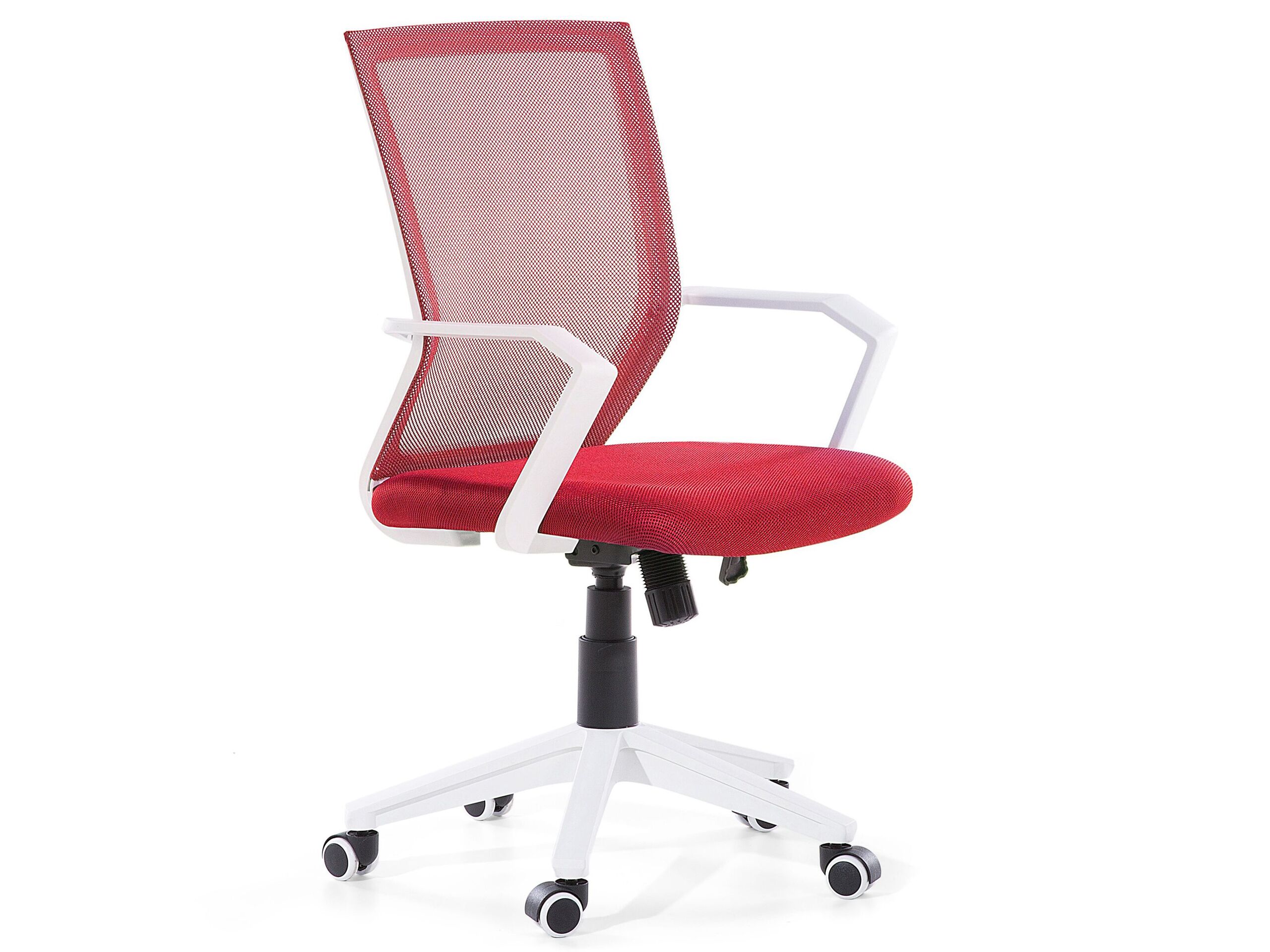 chaise de bureau rouge réglable en hauteur