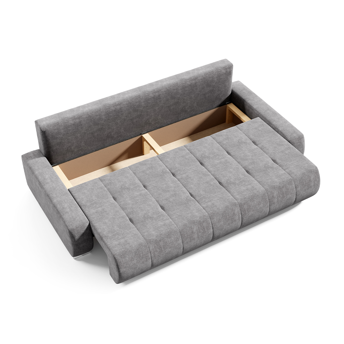 Canapé convertible 3 places gris foncé - Vue supplémentaire 2