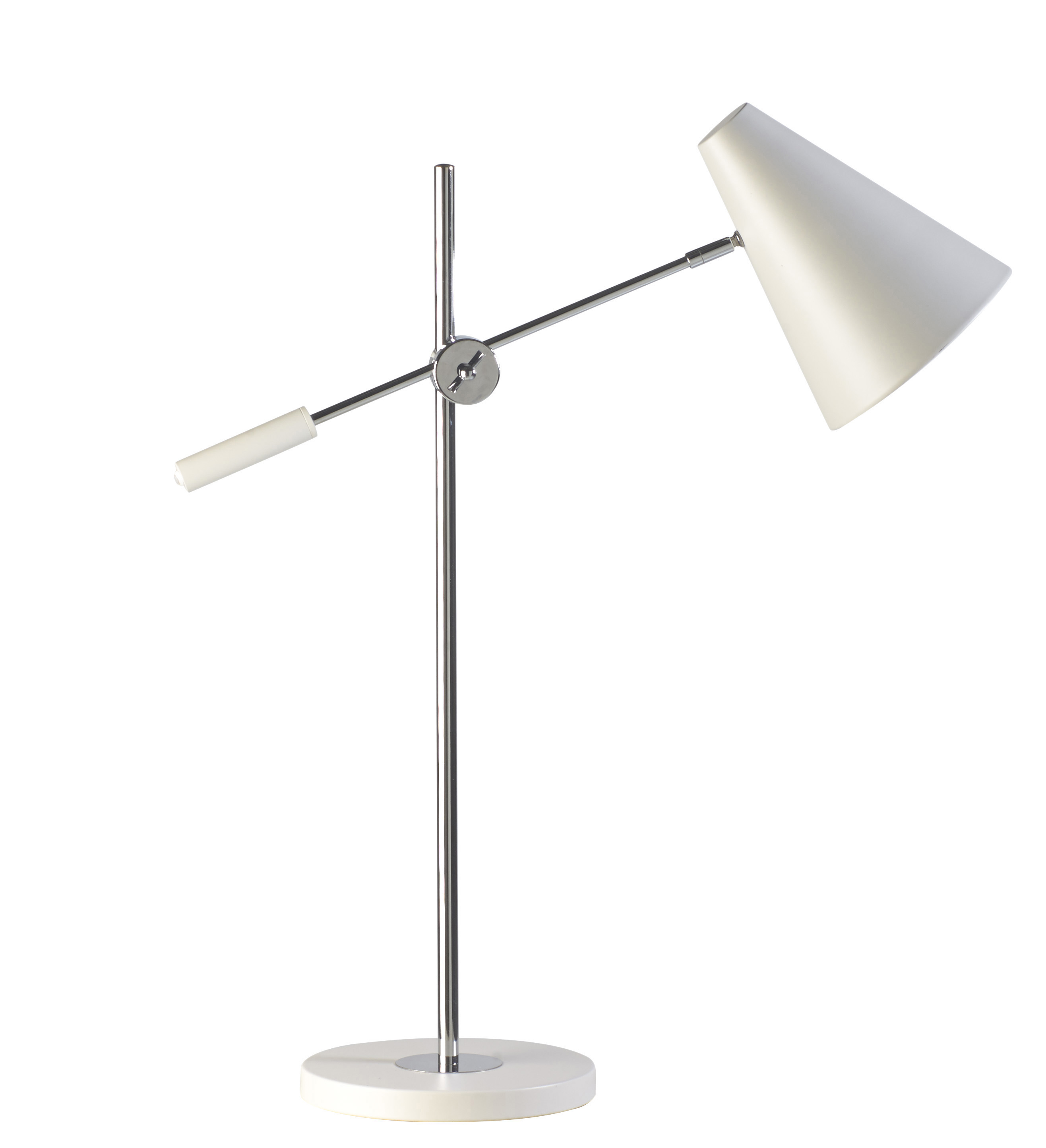 Lámpara de sobremesa de metal blanca 65x21x24cm Lámpara de sobremesa de metal blanca 65x21x24cm