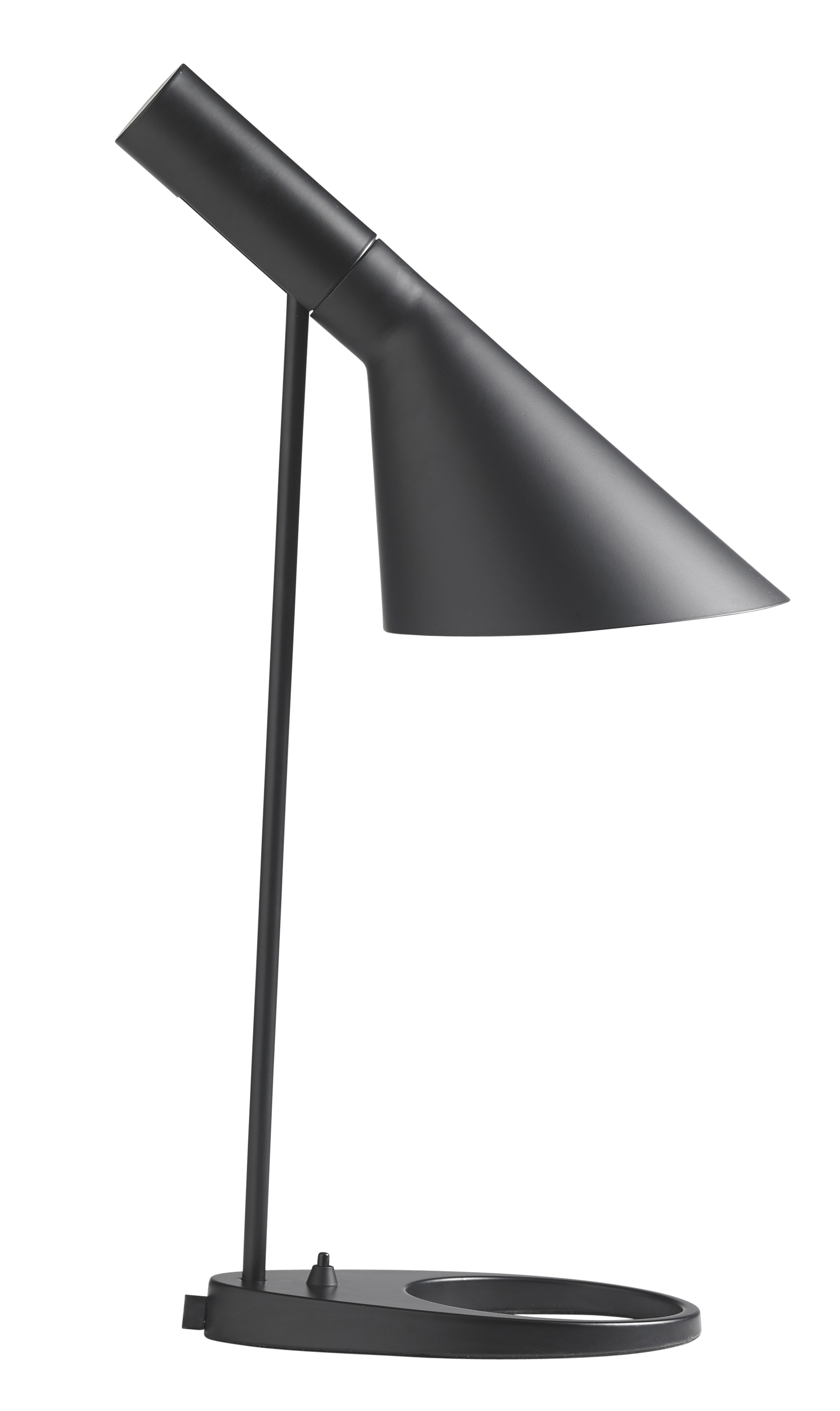 Lámpara de sobremesa de metal negra 56x35x19cm