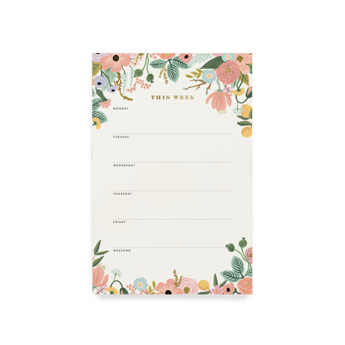 Grand bloc notes garden party pastel Grand bloc notes garden party pastel