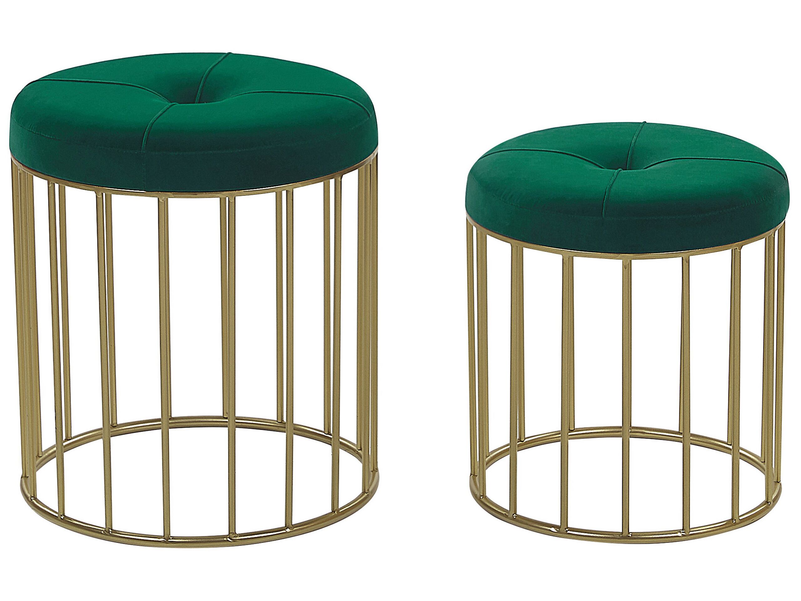 Repose-pied Vert foncé Velours