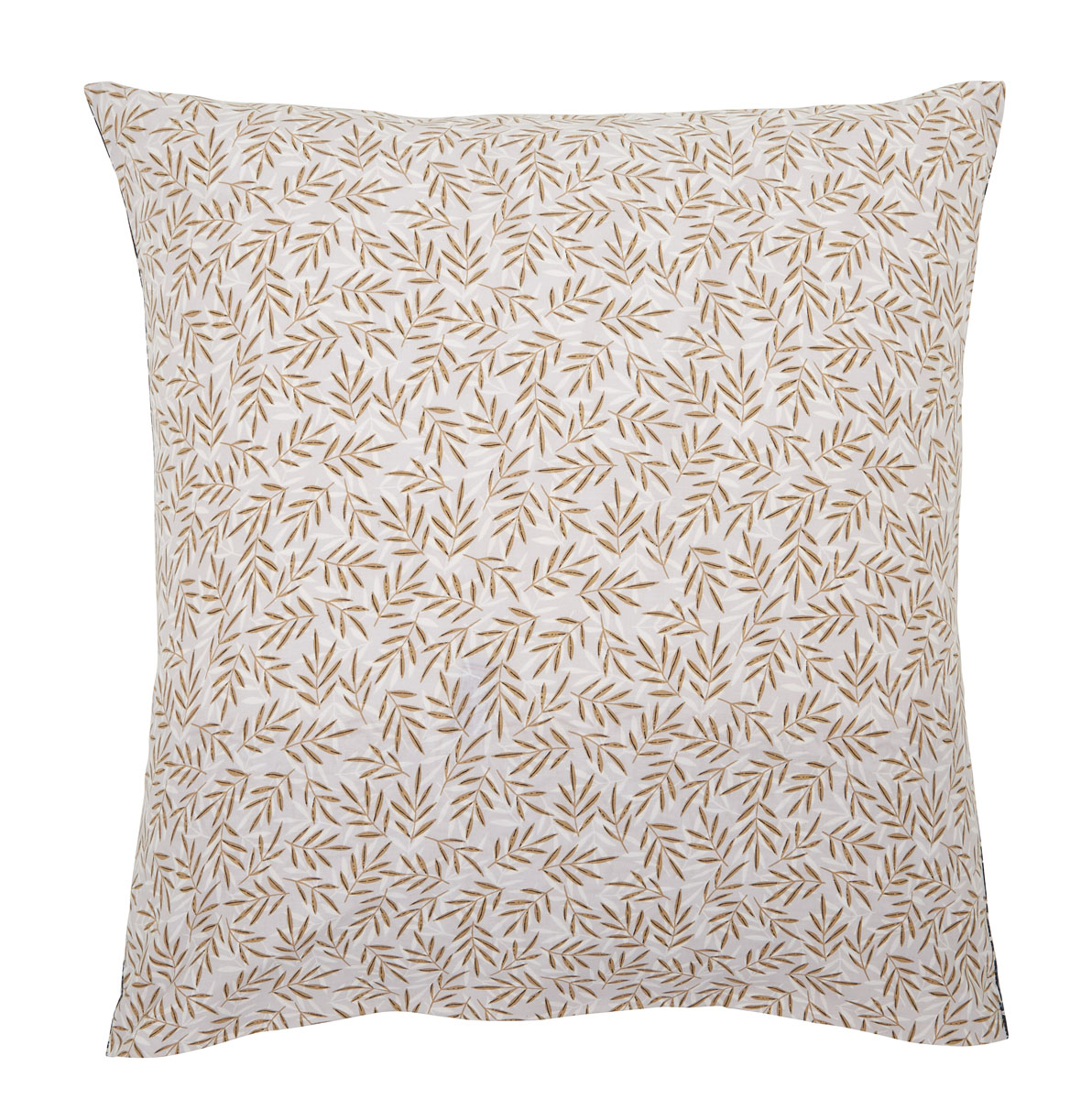 Taie d'oreiller en lyocell bleu et beige 63x63 Taie d'oreiller en lyocell bleu et beige 63x63
