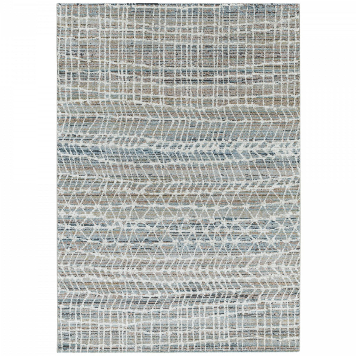 Tapis rayures beige et crème 80x150cm Tapis rayures beige et crème 80x150cm