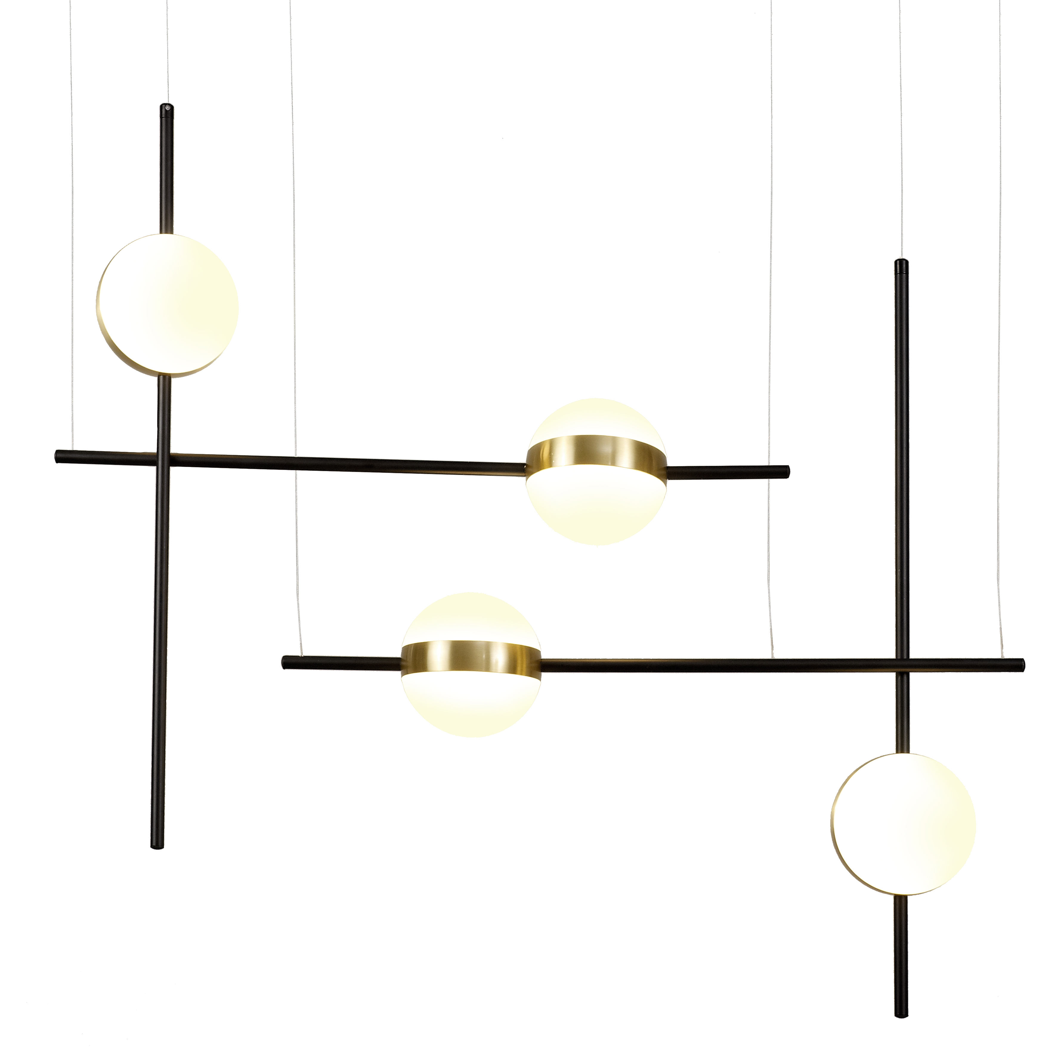 Suspension en métal noir