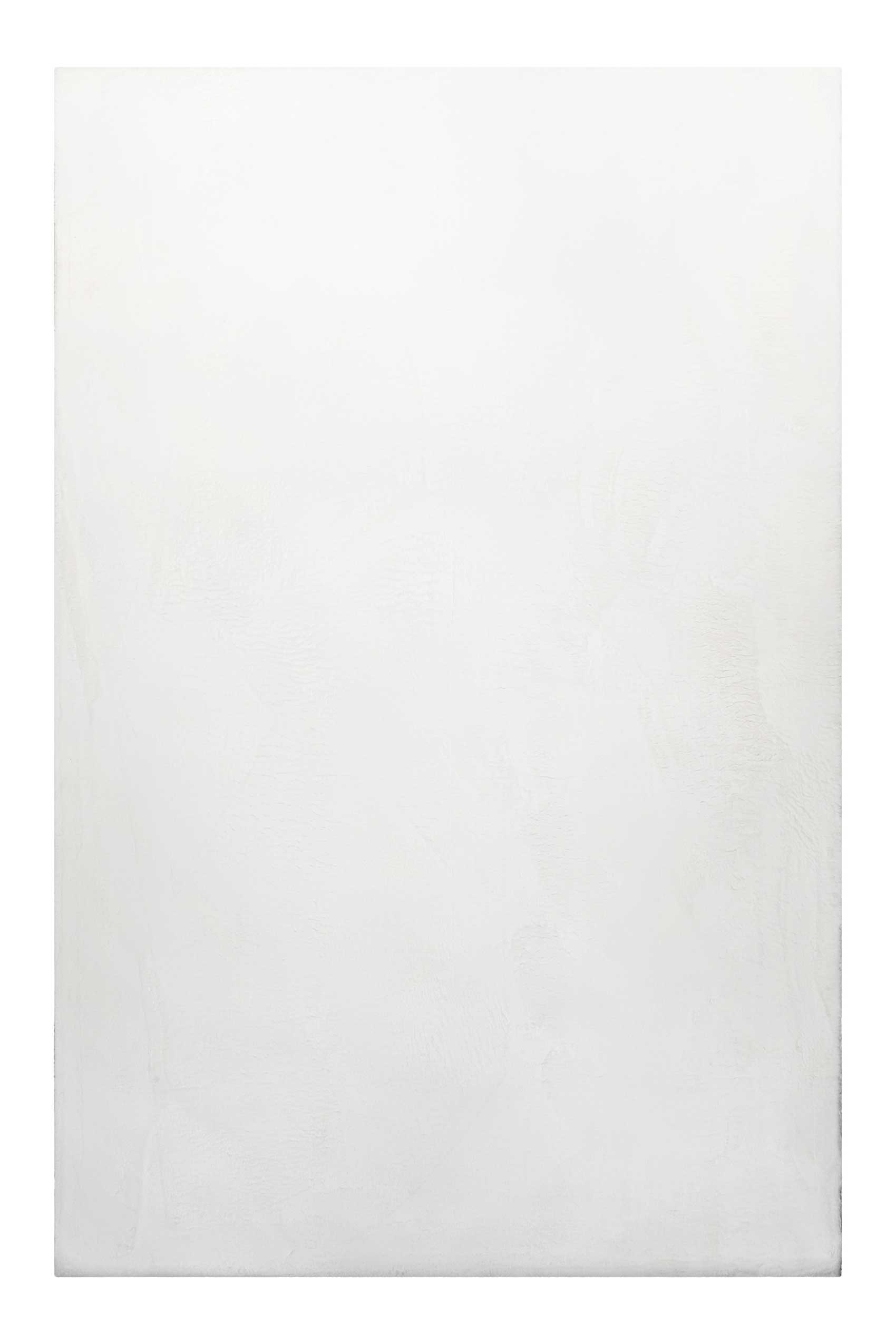 Tapis tufté mèches rases (15mm) blanc 120x170