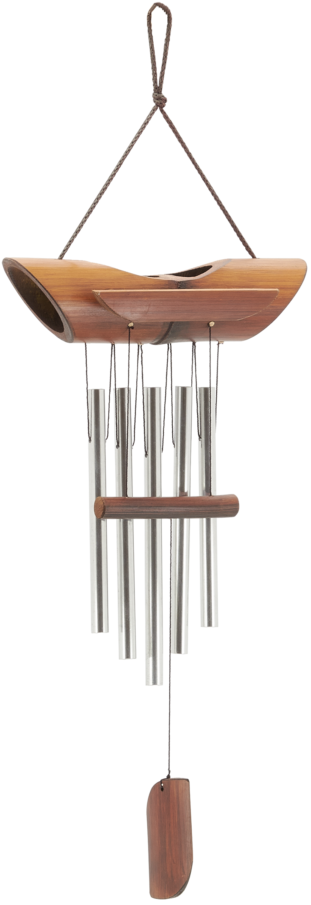 Carillon en bambou et métal 50 cm Carillon en bambou et métal 50 cm