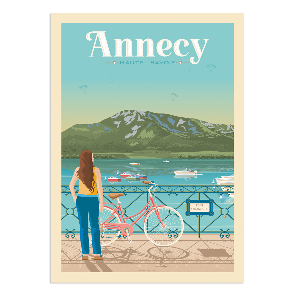 Affiche Annecy  50x70 cm
