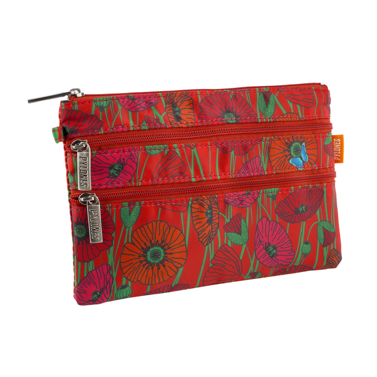 Pochette 3 zips 20x13x1cm Pochette 3 zips 20x13x1cm