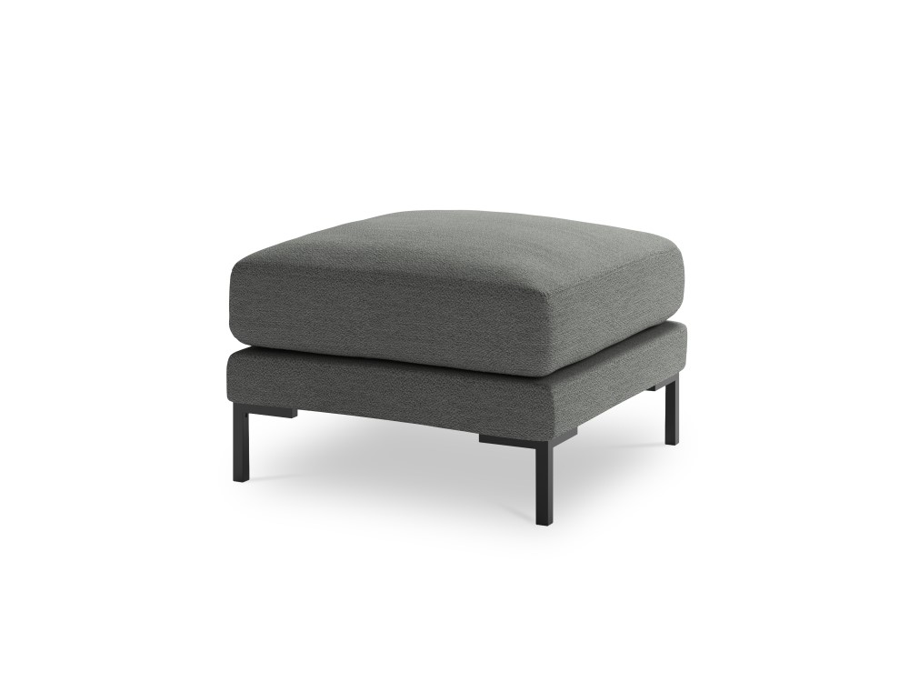 Pouf tissu structuré gris Pouf tissu structuré gris