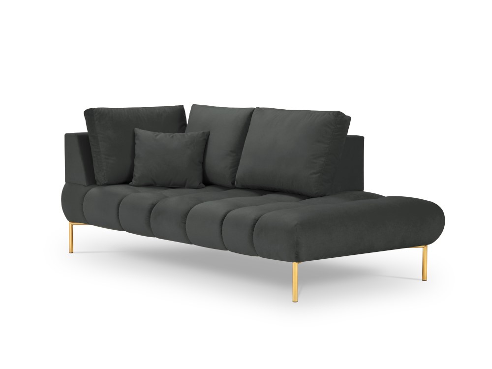 Méridienne Noir Velours Confort Promotion