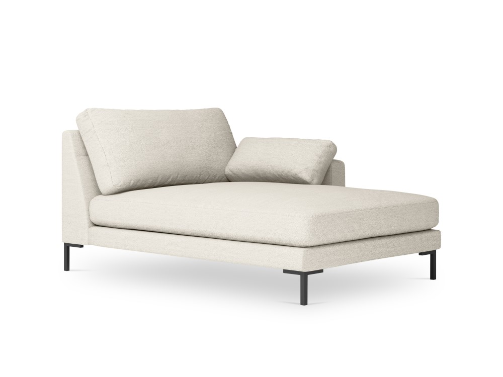 Méridienne 3 places Beige Tissu Design Confort Promotion
