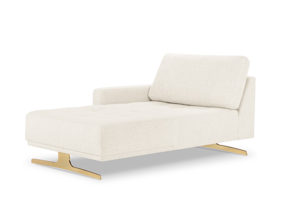 Méridienne gauche tissu structuré beige clair Méridienne gauche tissu structuré beige clair