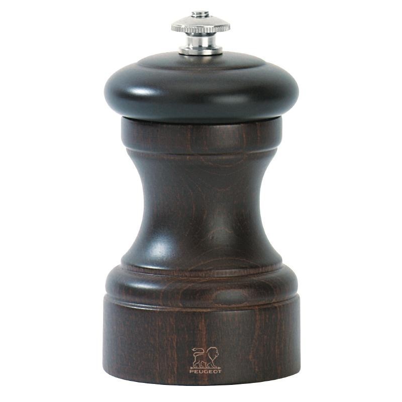 Moulin à sel manuel en bois couleur chocolat H10cm Moulin à sel manuel en bois couleur chocolat H10cm
