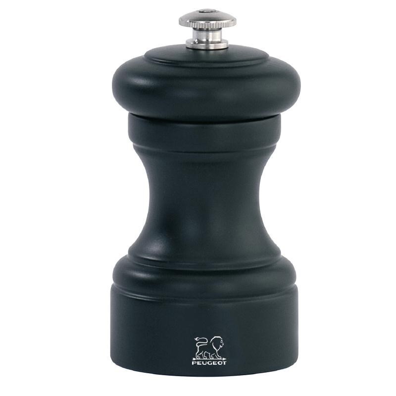 Moulin à sel manuel en bois couleur noir mat H10cm Moulin à sel manuel en bois couleur noir mat H10cm