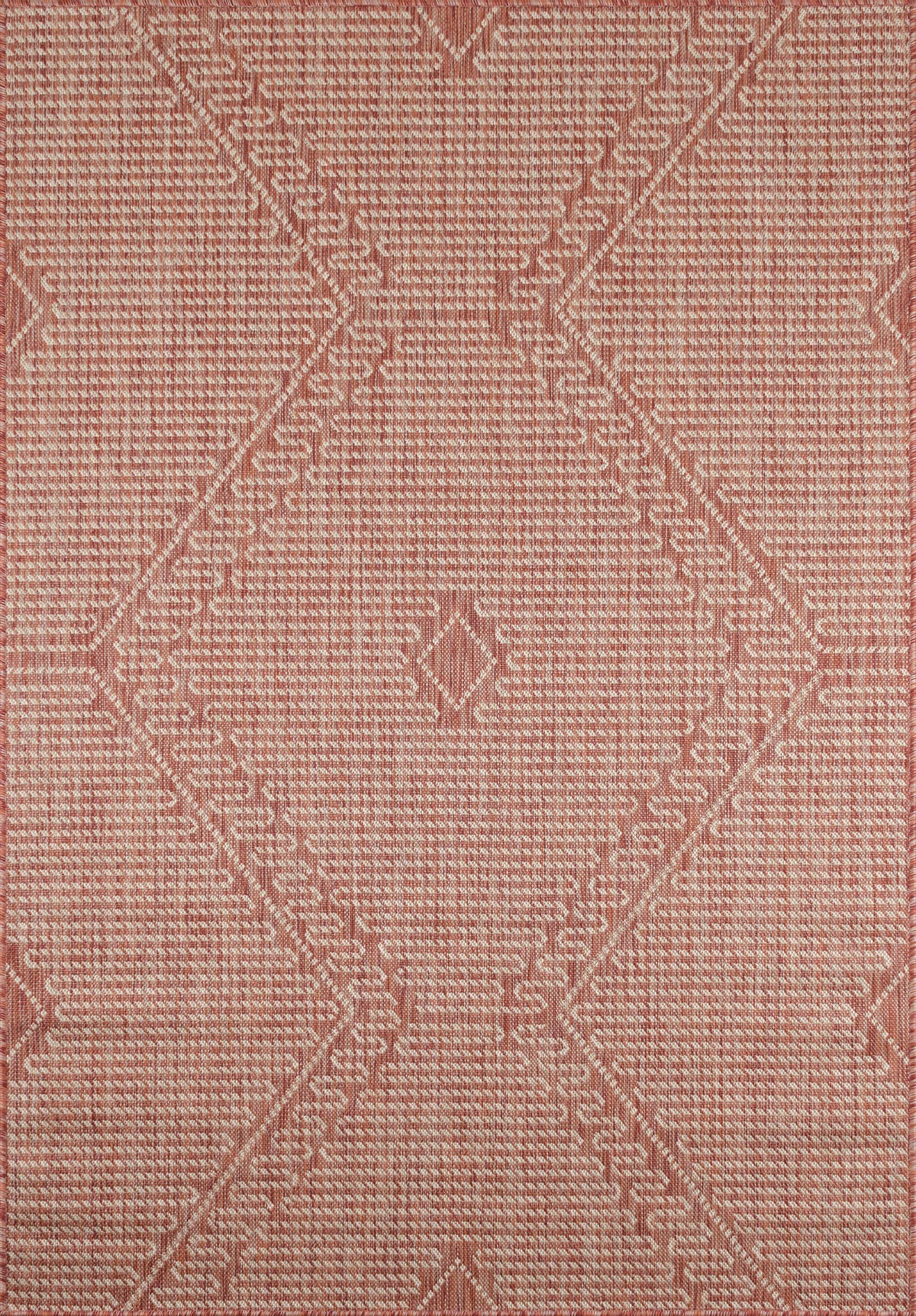 Tapis motifs géométriques rose - 120x160