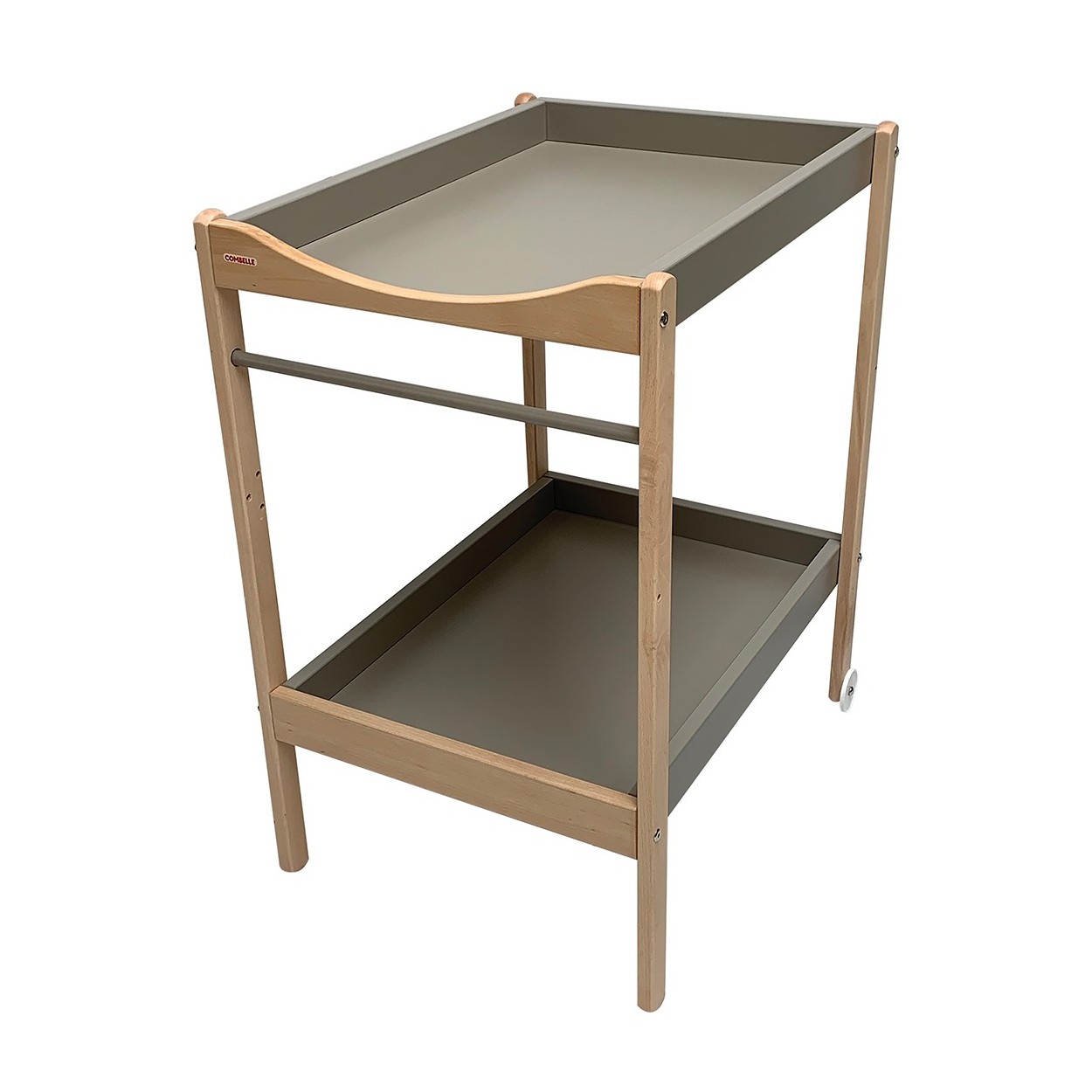 Table à langer  bicolore gris - 72x90x55 cm