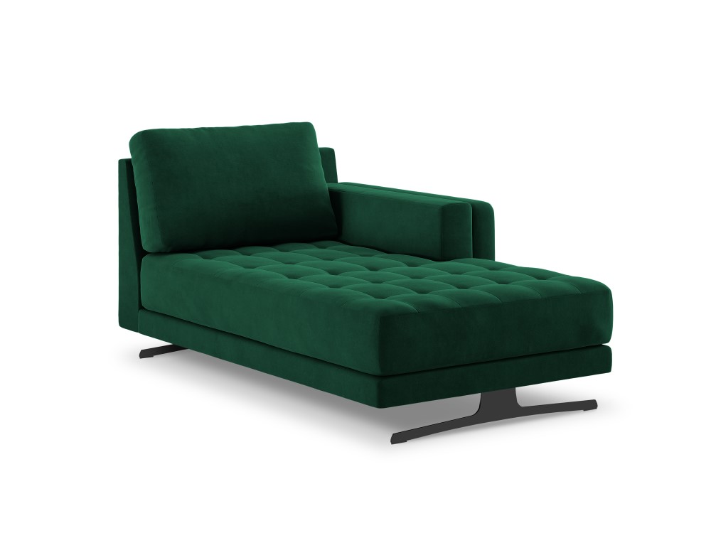 Méridienne droite velours vert bouteille Méridienne droite velours vert bouteille