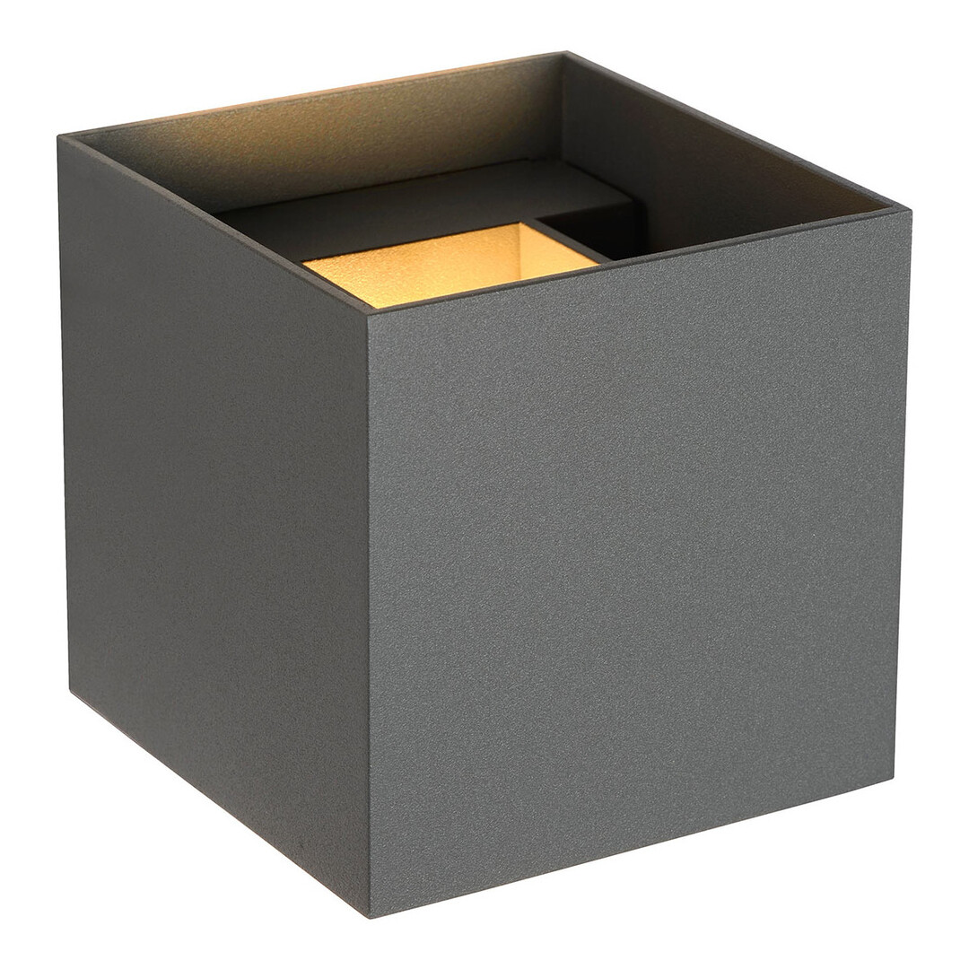 Applique moderne en métal gris 9,7 cm