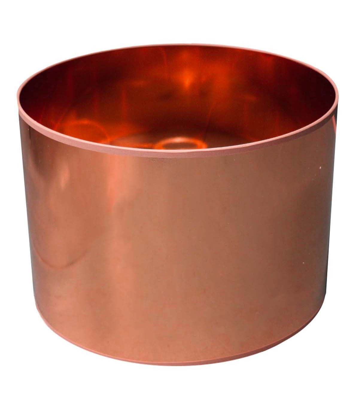 Abat-jour chevet Laqué cuivre brillant T 25 x H 18 Abat-jour chevet Laqué cuivre brillant T 25 x H 18