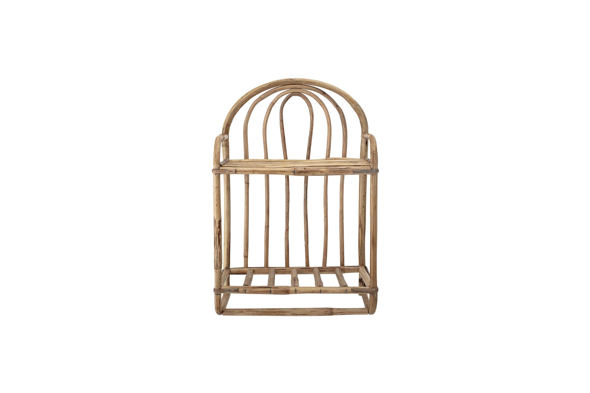 Etagère 2 niveaux 33,5x20x52 cm en rotin