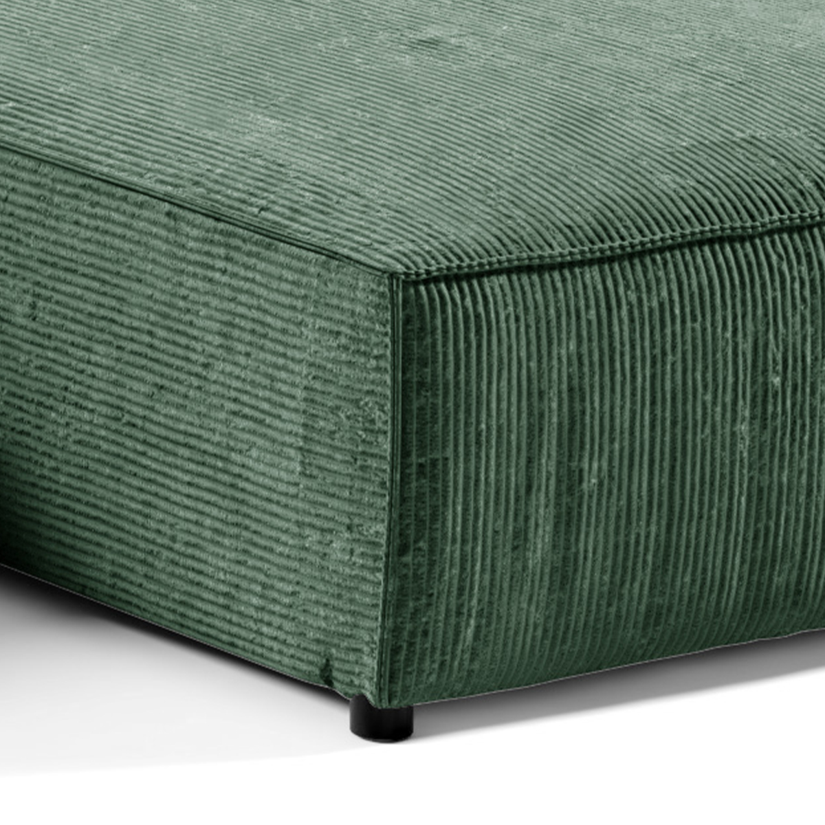 isaac - Canapé convertible velours côtelé Vert - Vue supplémentaire 2