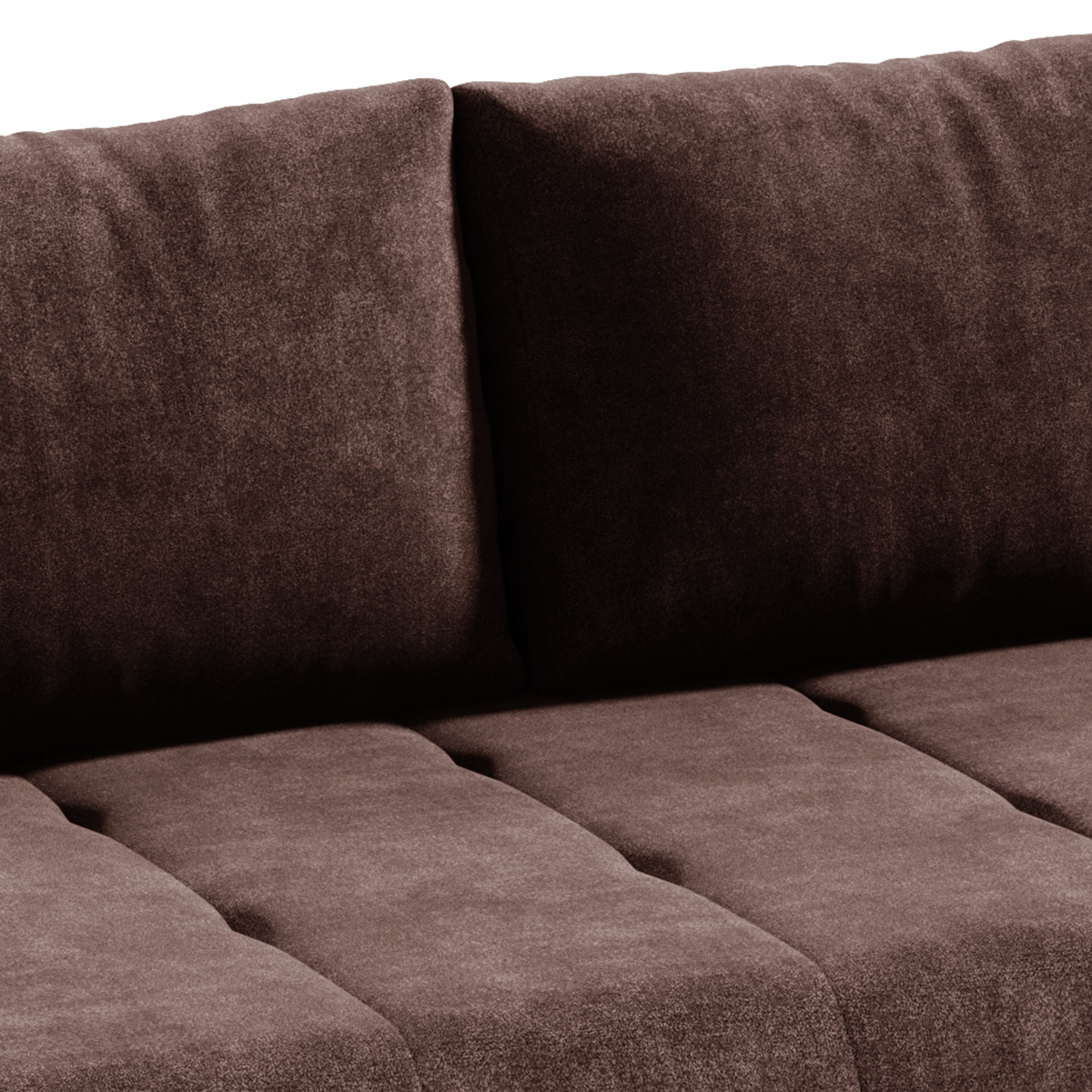 Canapé convertible 3 places marron - Vue supplémentaire 2