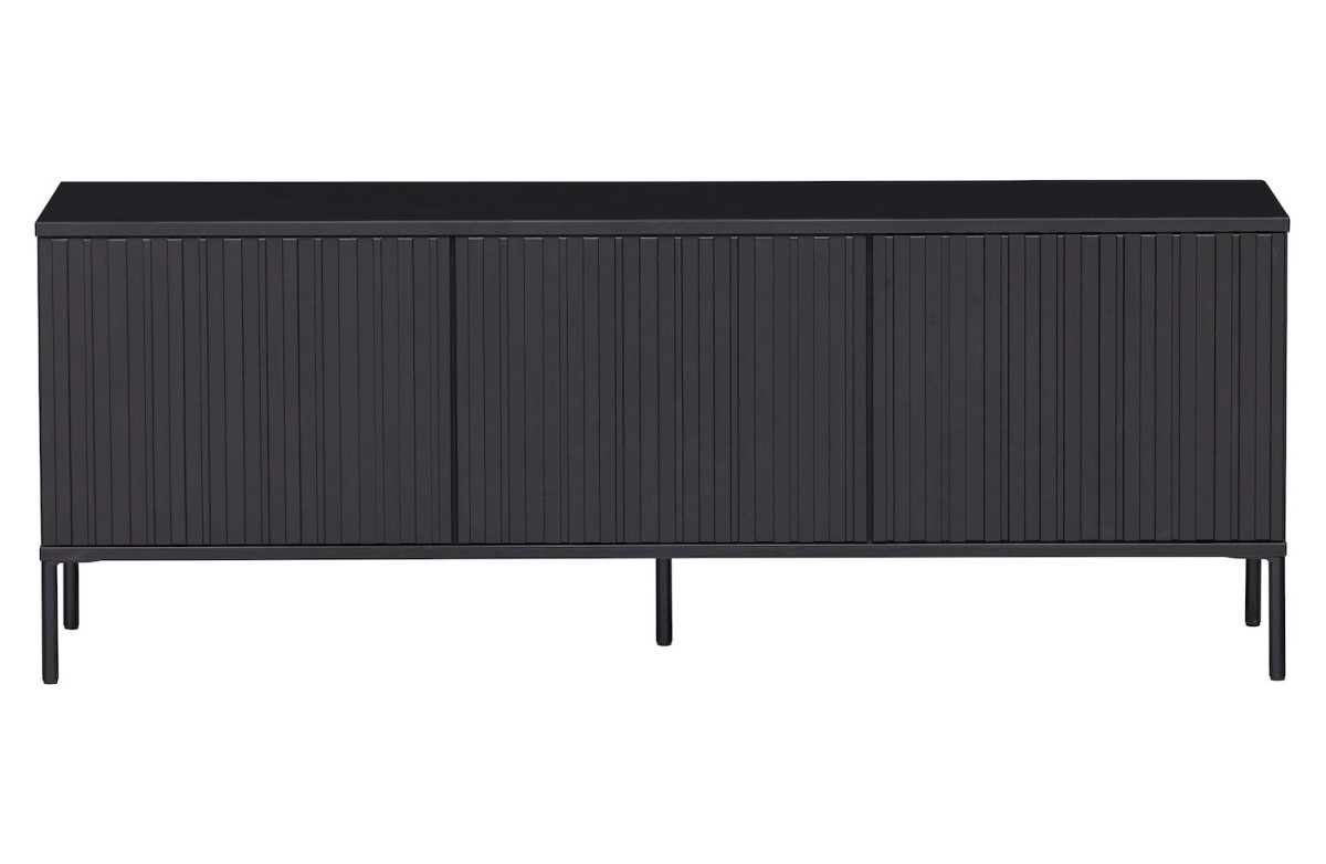 Grand meuble tv en bois noir